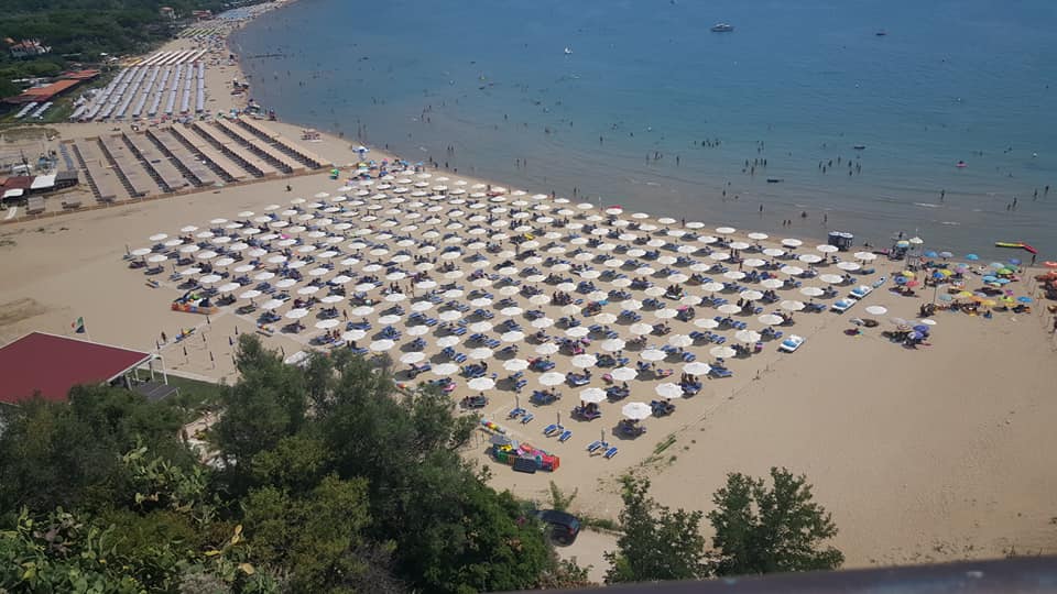 A view of the east beach in Sperlonga