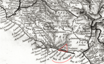Amyclae and Old Roman Wine map